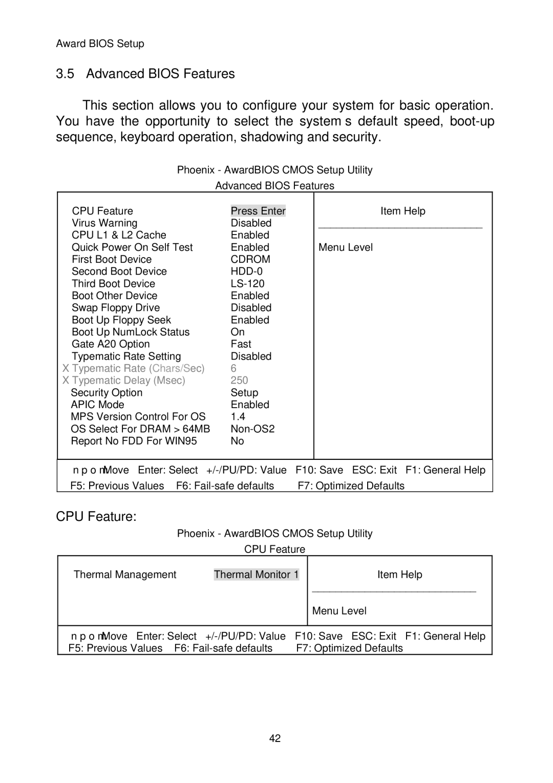 Intel IP-4MTS6B manual CPU Feature, HDD-0 