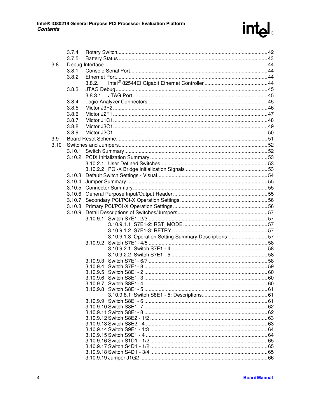 Intel IQ80219 manual Debug Interface 