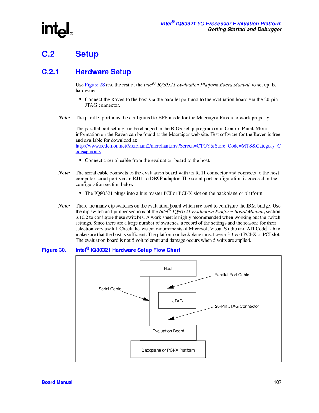 Intel IQ80321 manual Board Manual 107 