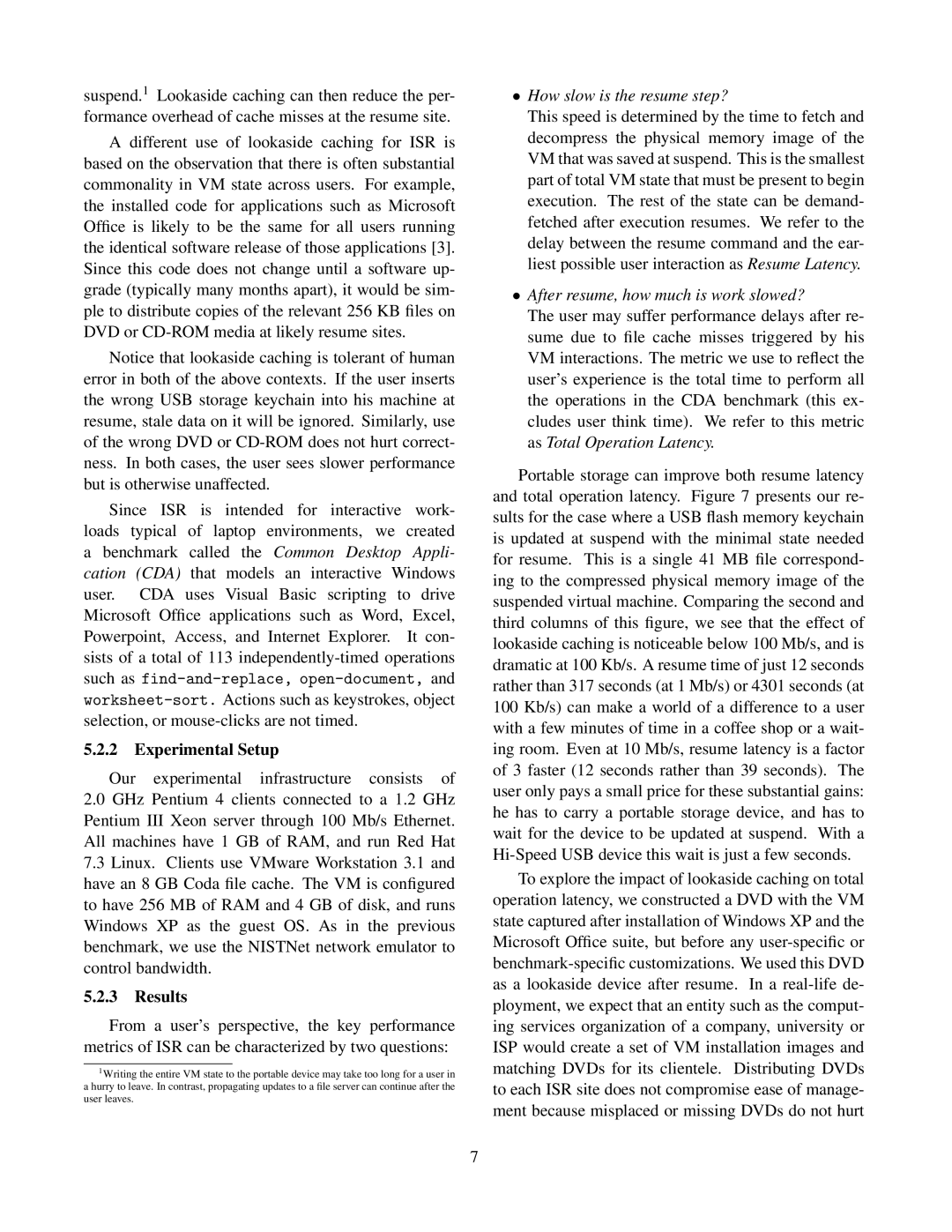 Intel IRP-TR-03-10 warranty How slow is the resume step? 