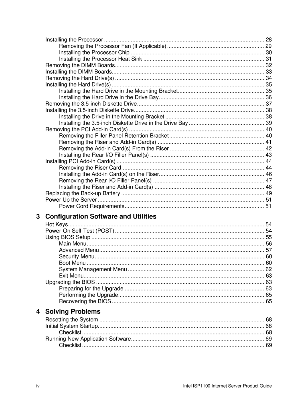 Intel ISP1100 manual Configuration Software and Utilities 