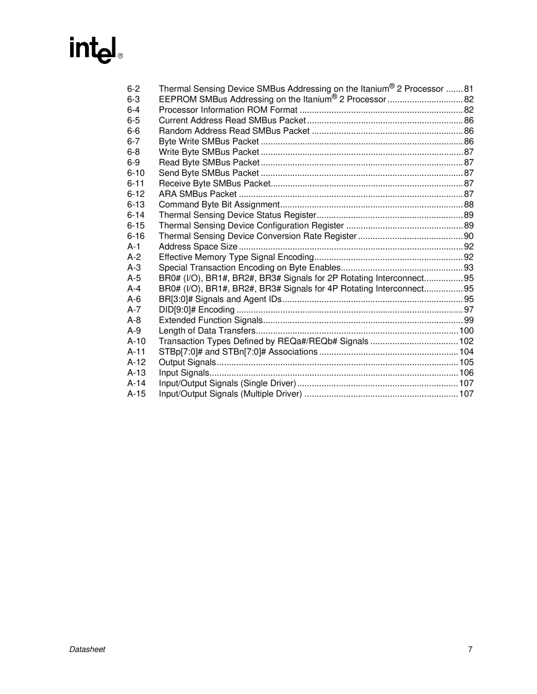 Intel Itanium 2 Processor manual 106 