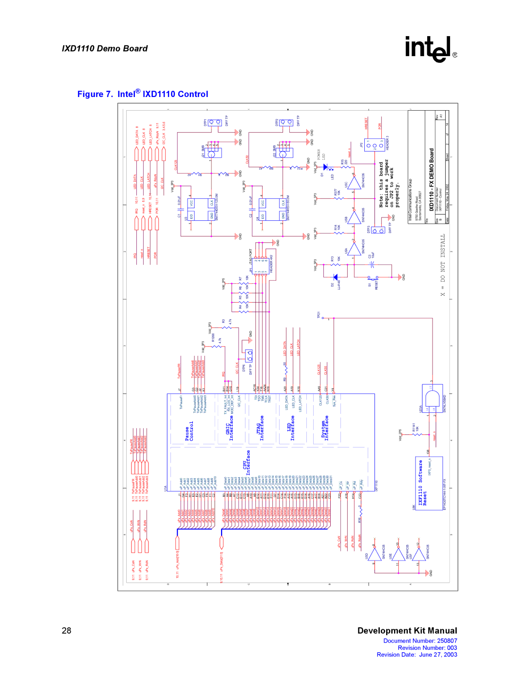 Intel IXD1110 manual Control 