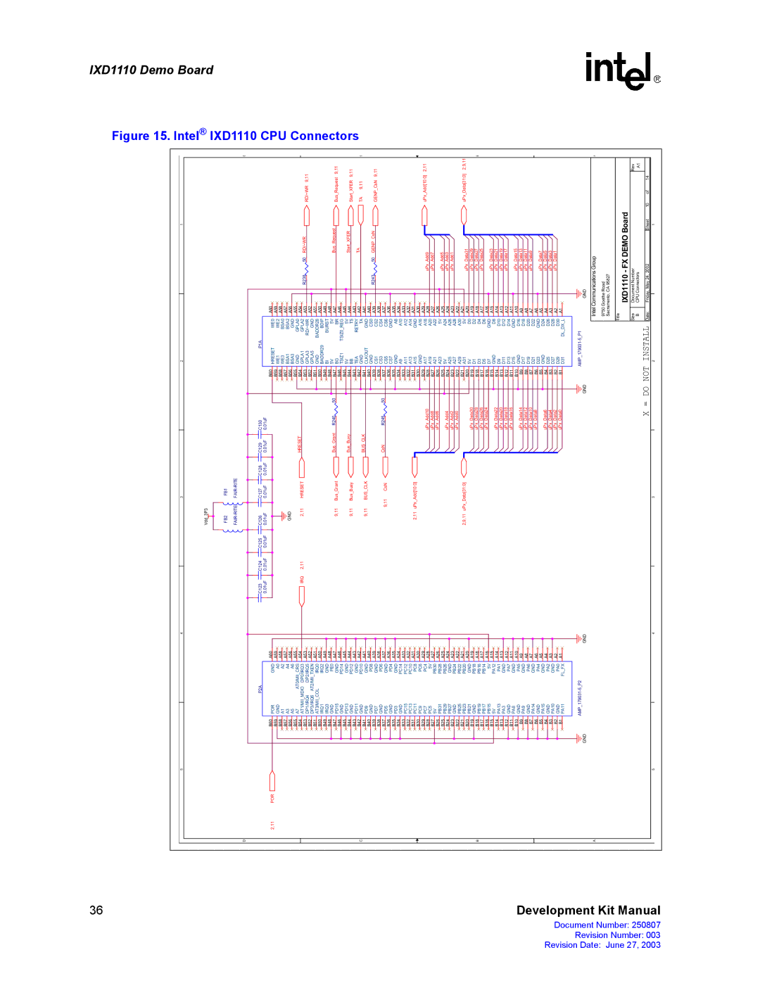 Intel IXD1110 manual Connectors 