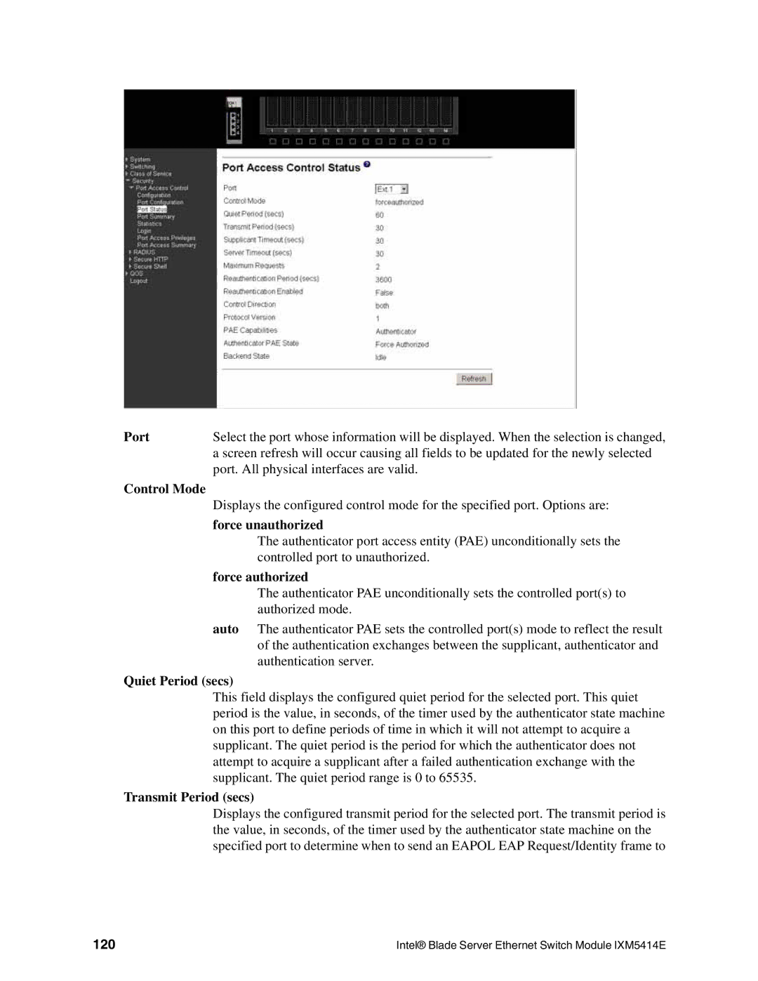 Intel IXM5414E manual 120 