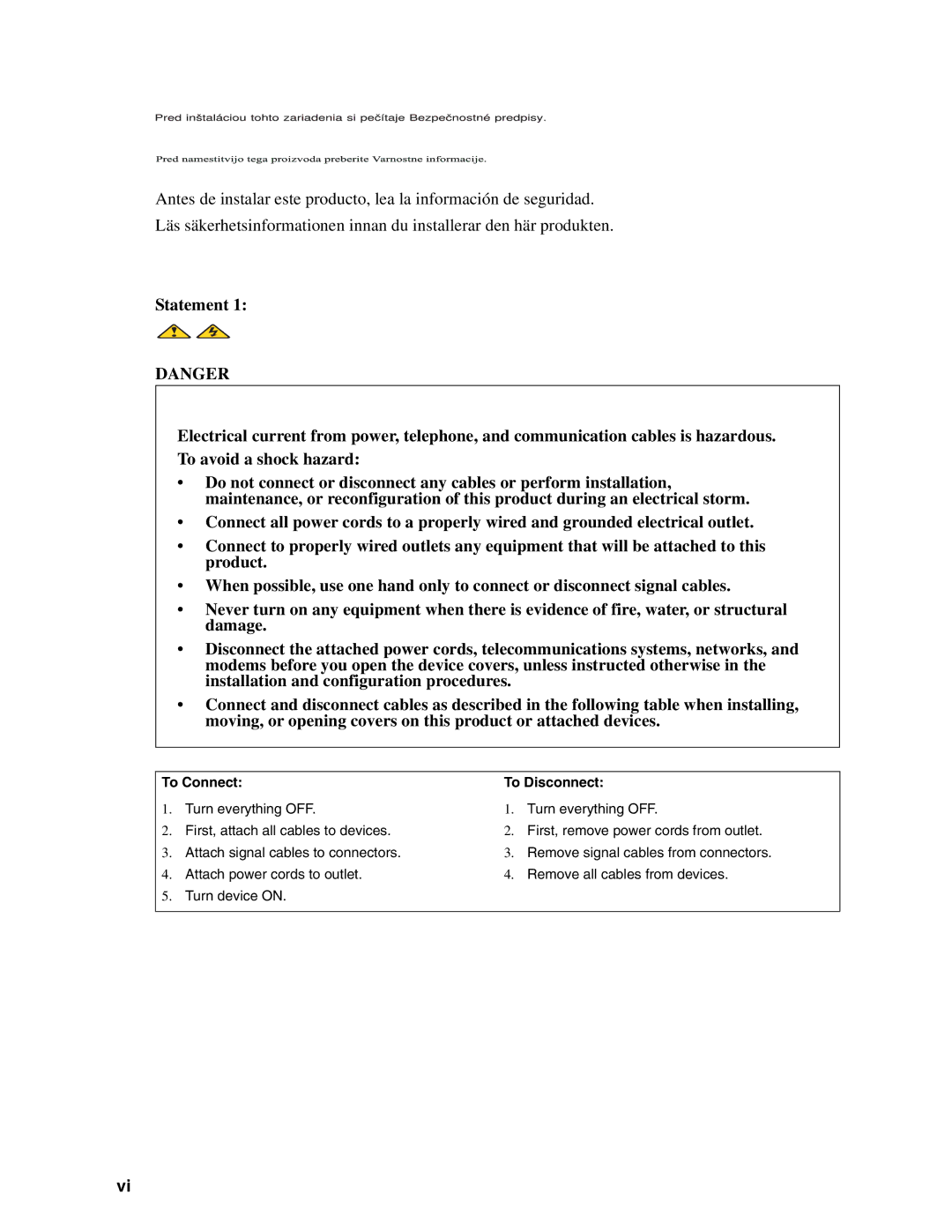 Intel IXM5414E manual To Connect, To Disconnect 