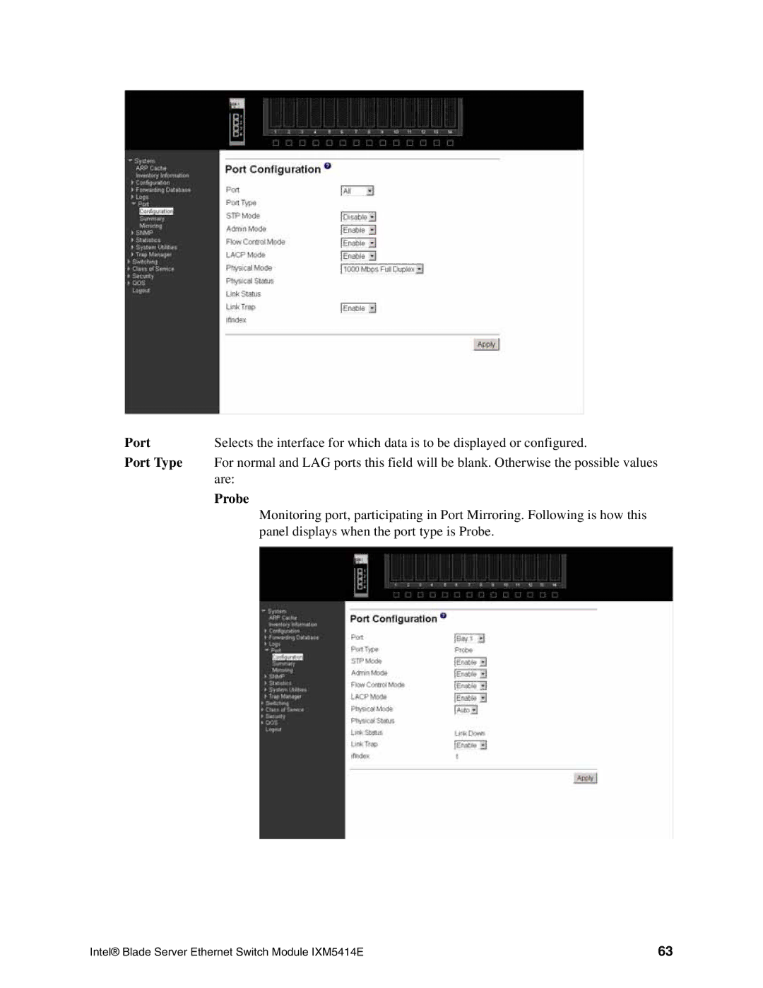 Intel IXM5414E manual Probe 