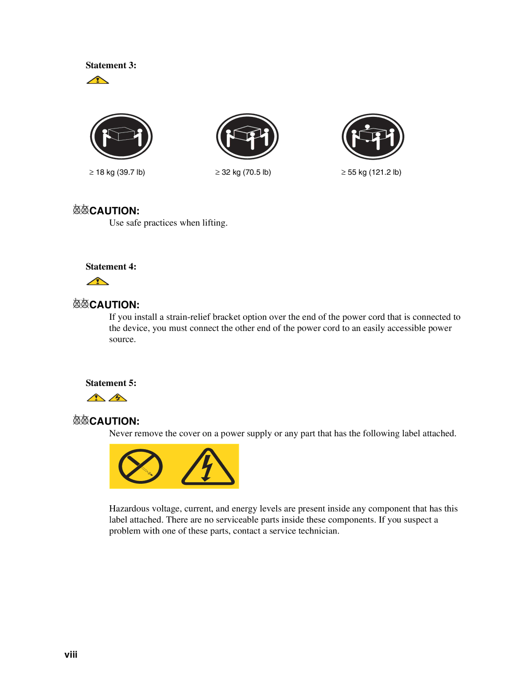 Intel IXM5414E manual Viii 