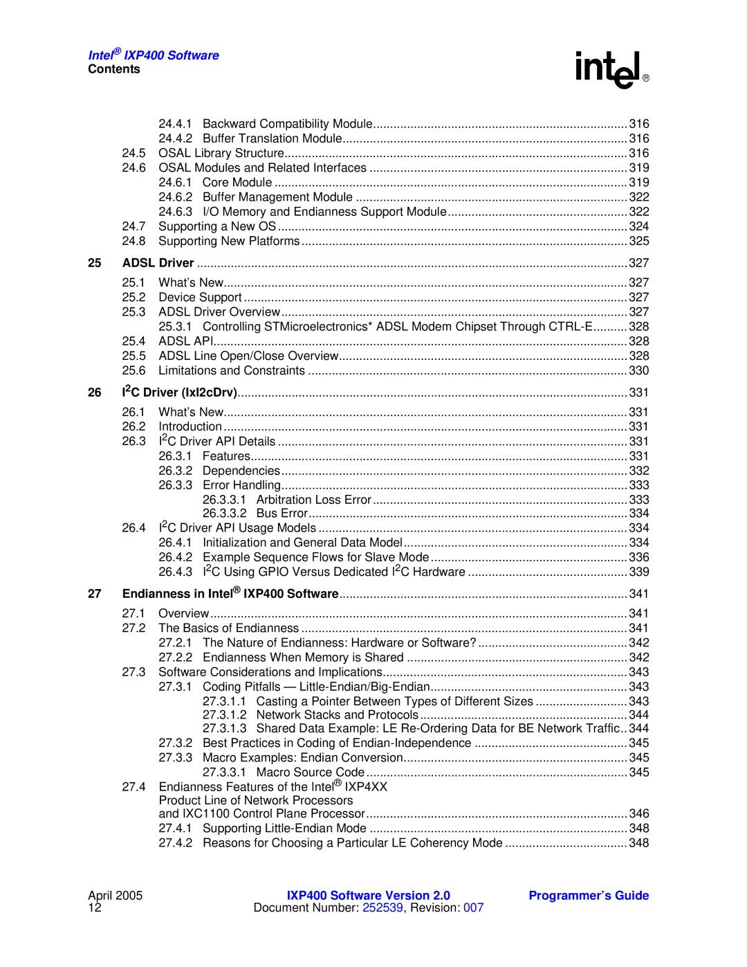 Intel IXP400 manual Adsl Driver 