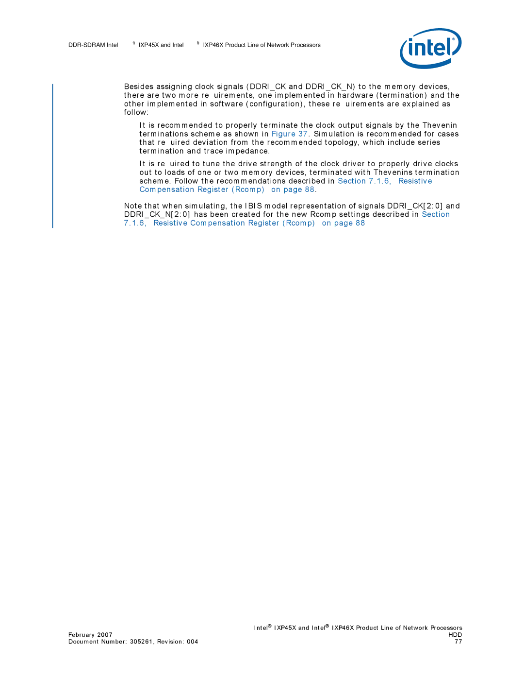 Intel IXP45X, IXP46X manual Hdd 