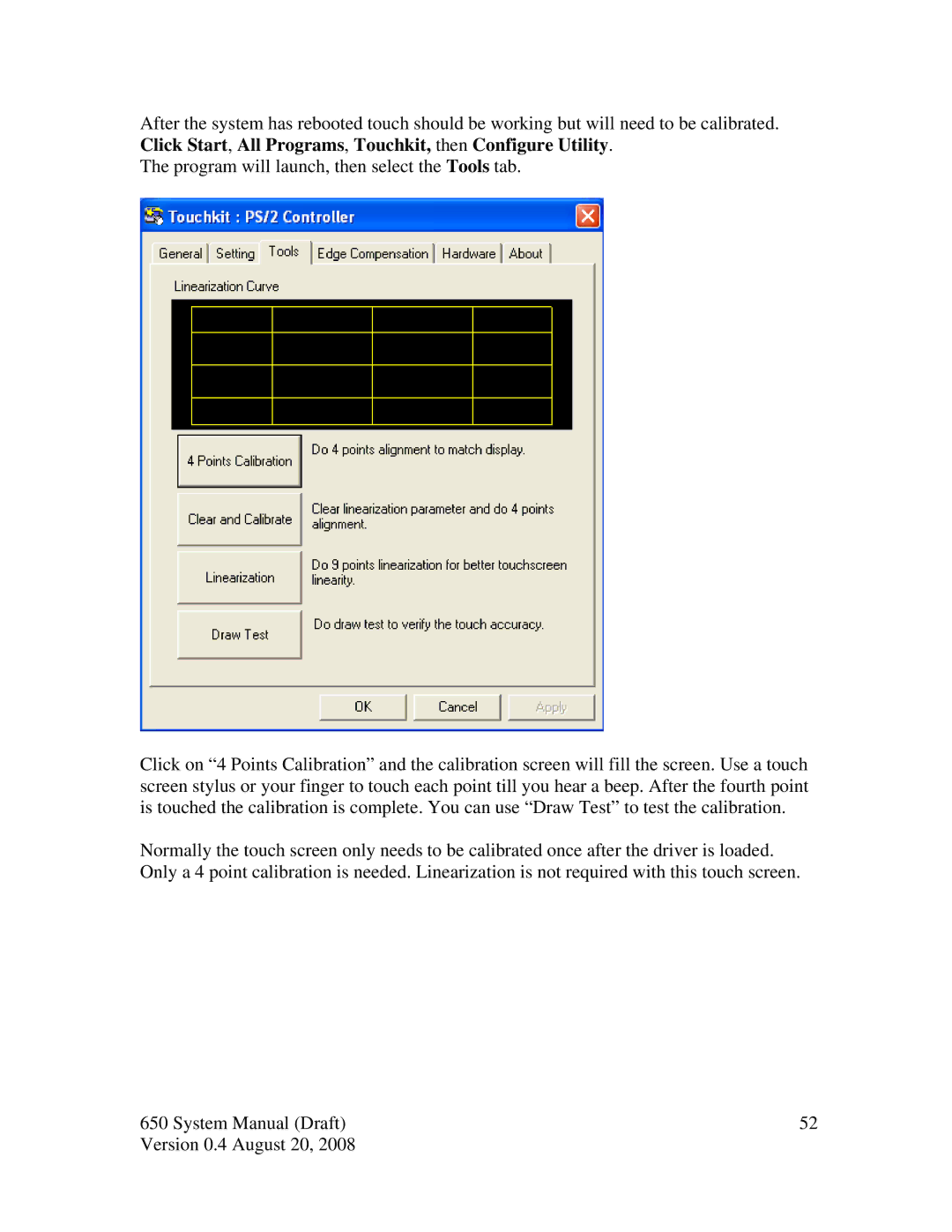 Intel J2 650 system manual 