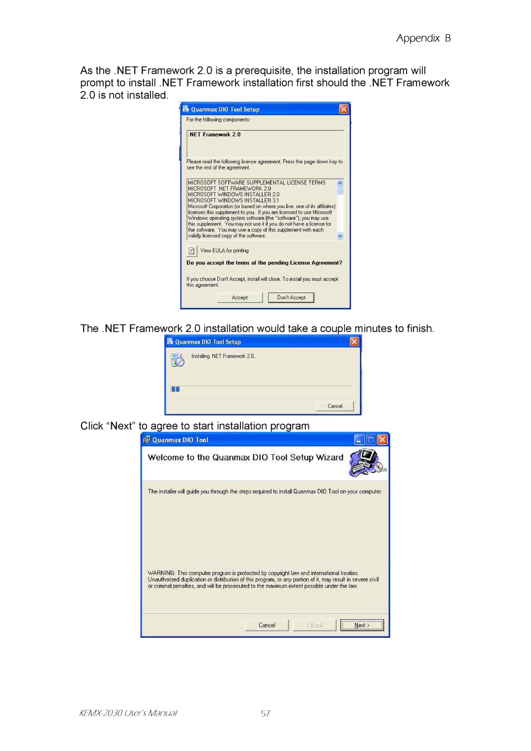 Intel KEMX-2030 user manual Appendix B 