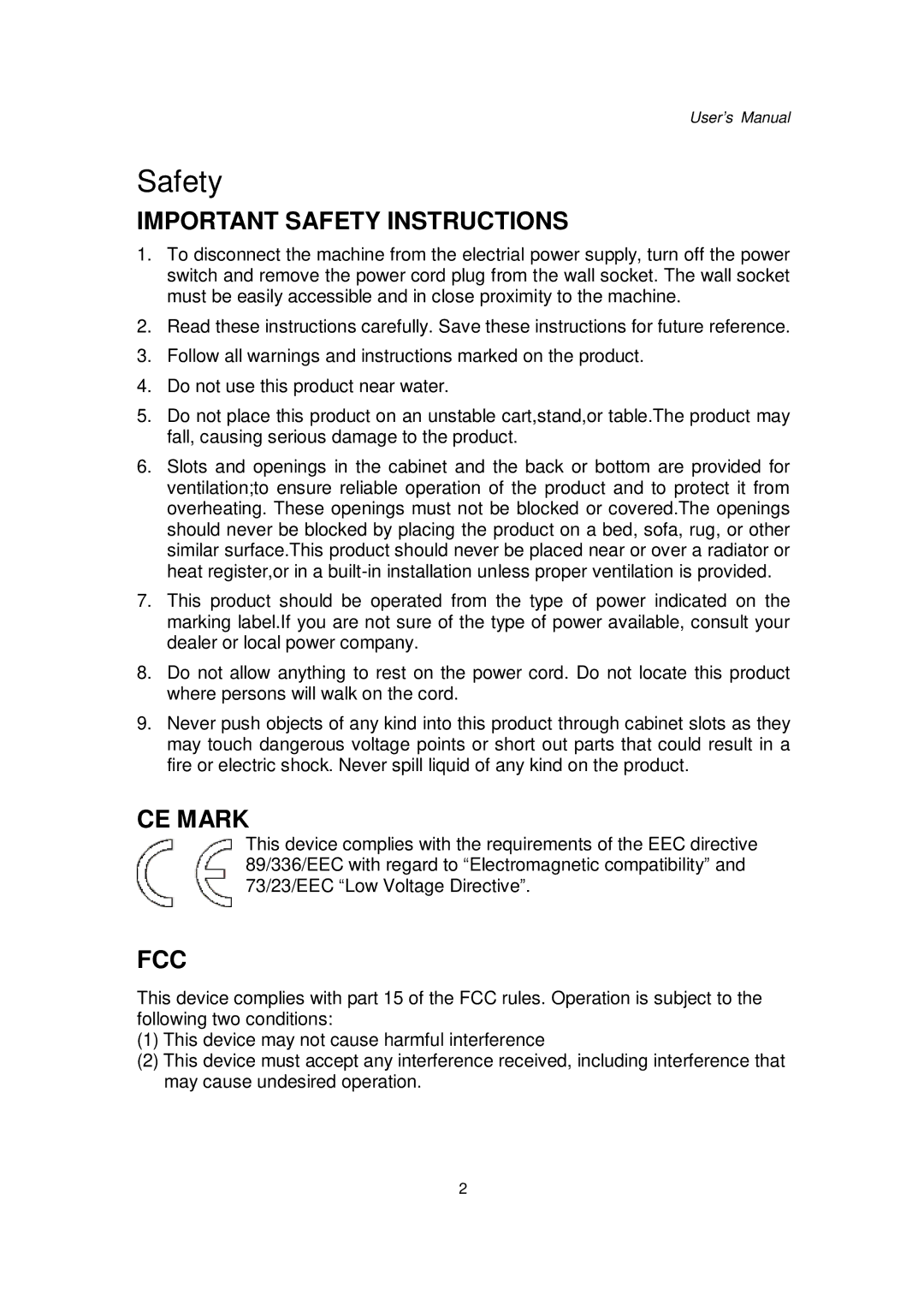 Intel 48201201, Kiosk Hardware System user manual Safety 