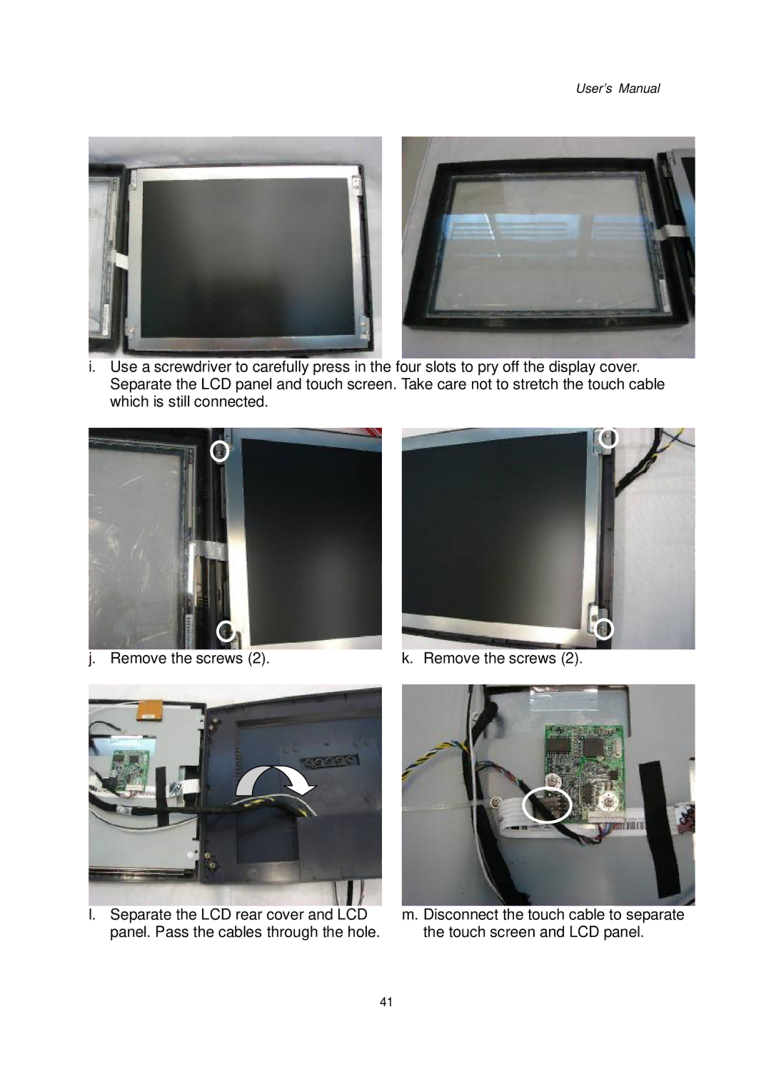 Intel Kiosk Hardware System, 48201201 user manual User’s Manual 