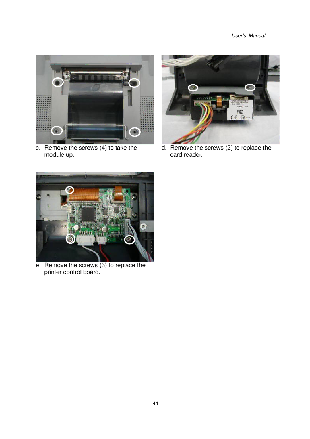 Intel 48201201, Kiosk Hardware System user manual User’s Manual 