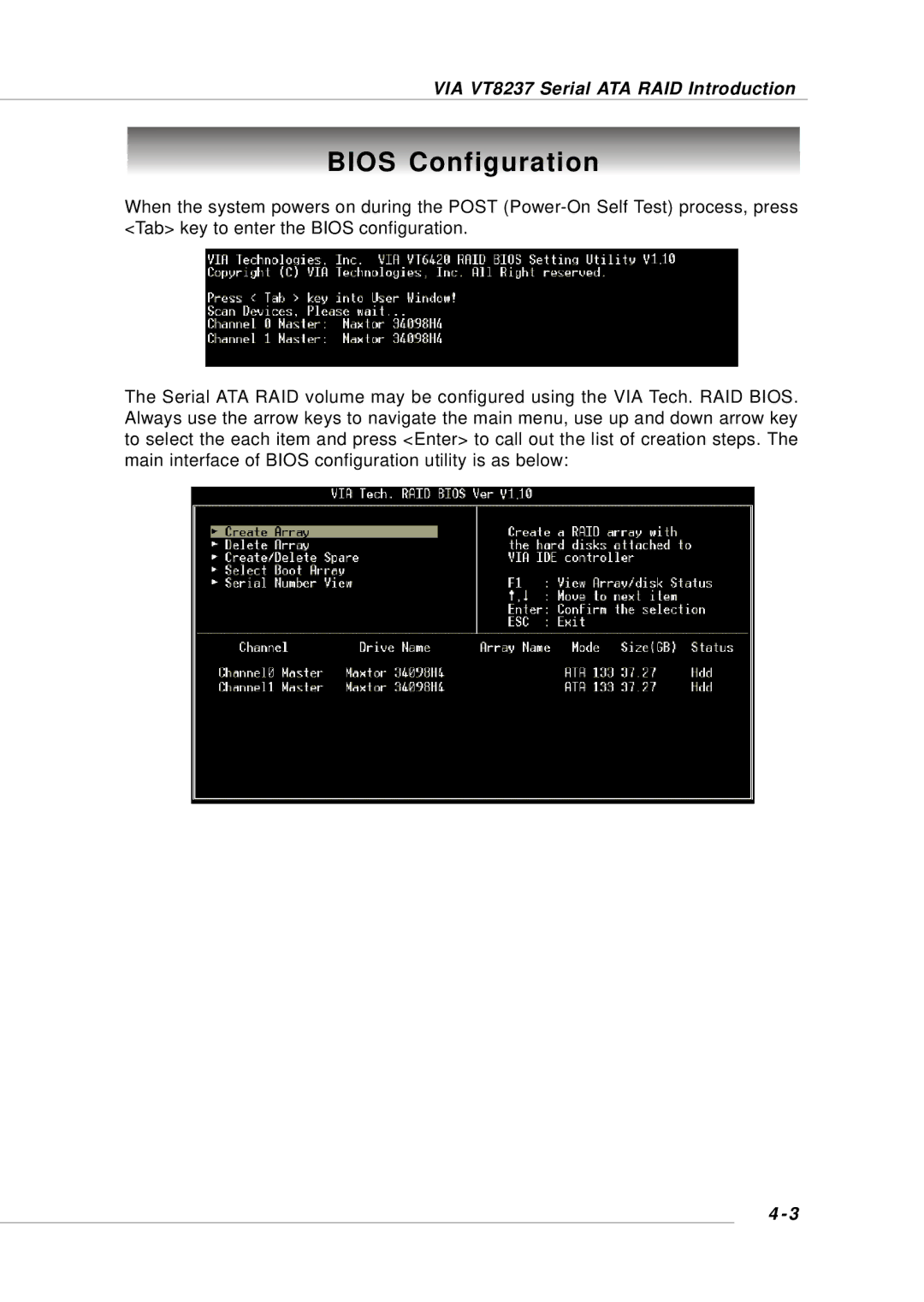 Intel MS-6734, KM4M, KM4AM, G52-M6734XD manual Bios Configuration 