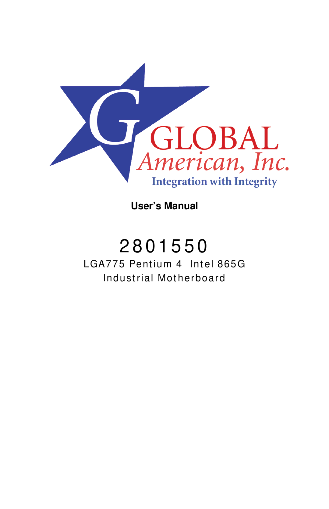 Intel LGA775 user manual 2801550 