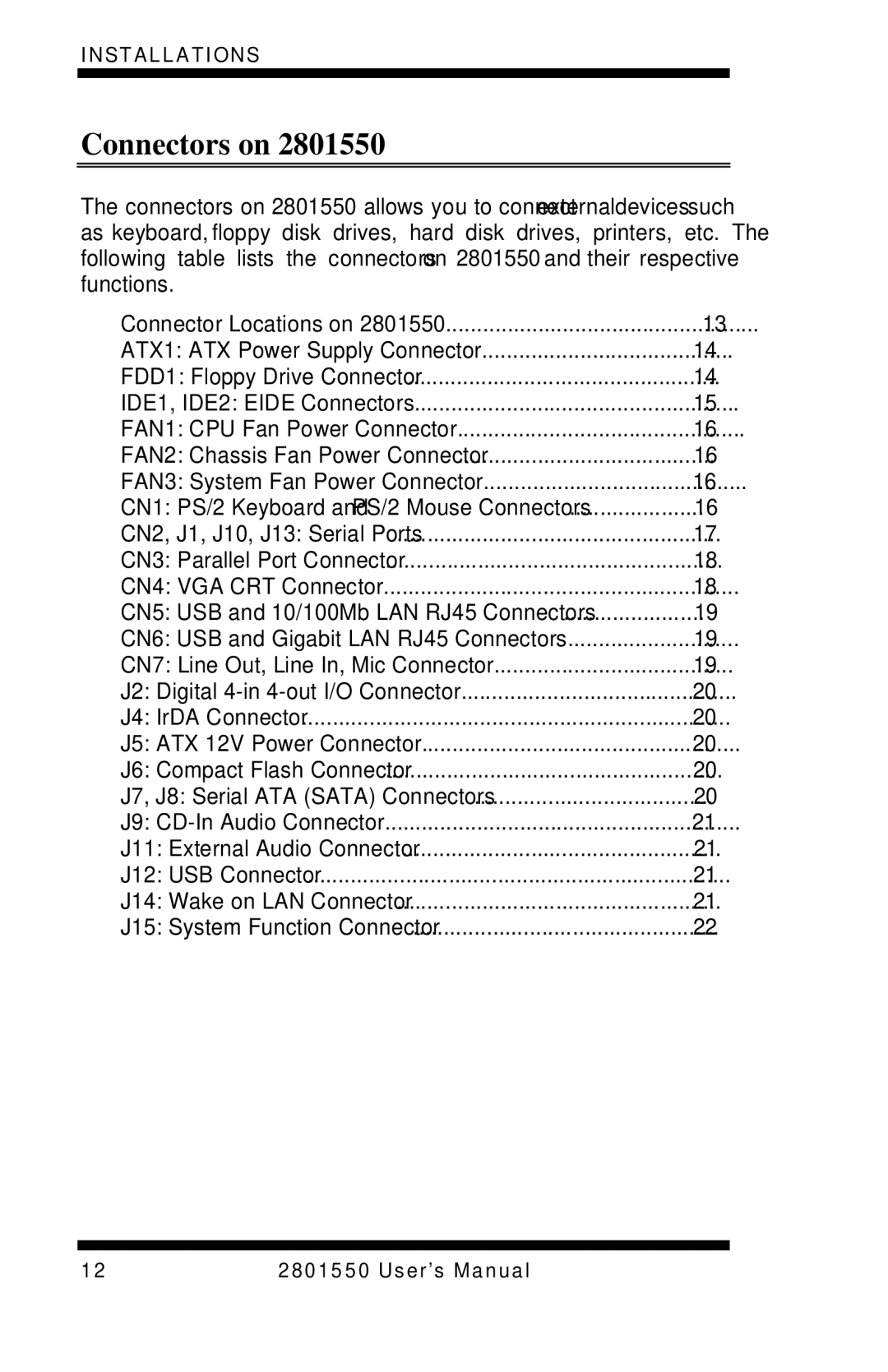 Intel LGA775 user manual Connectors on 