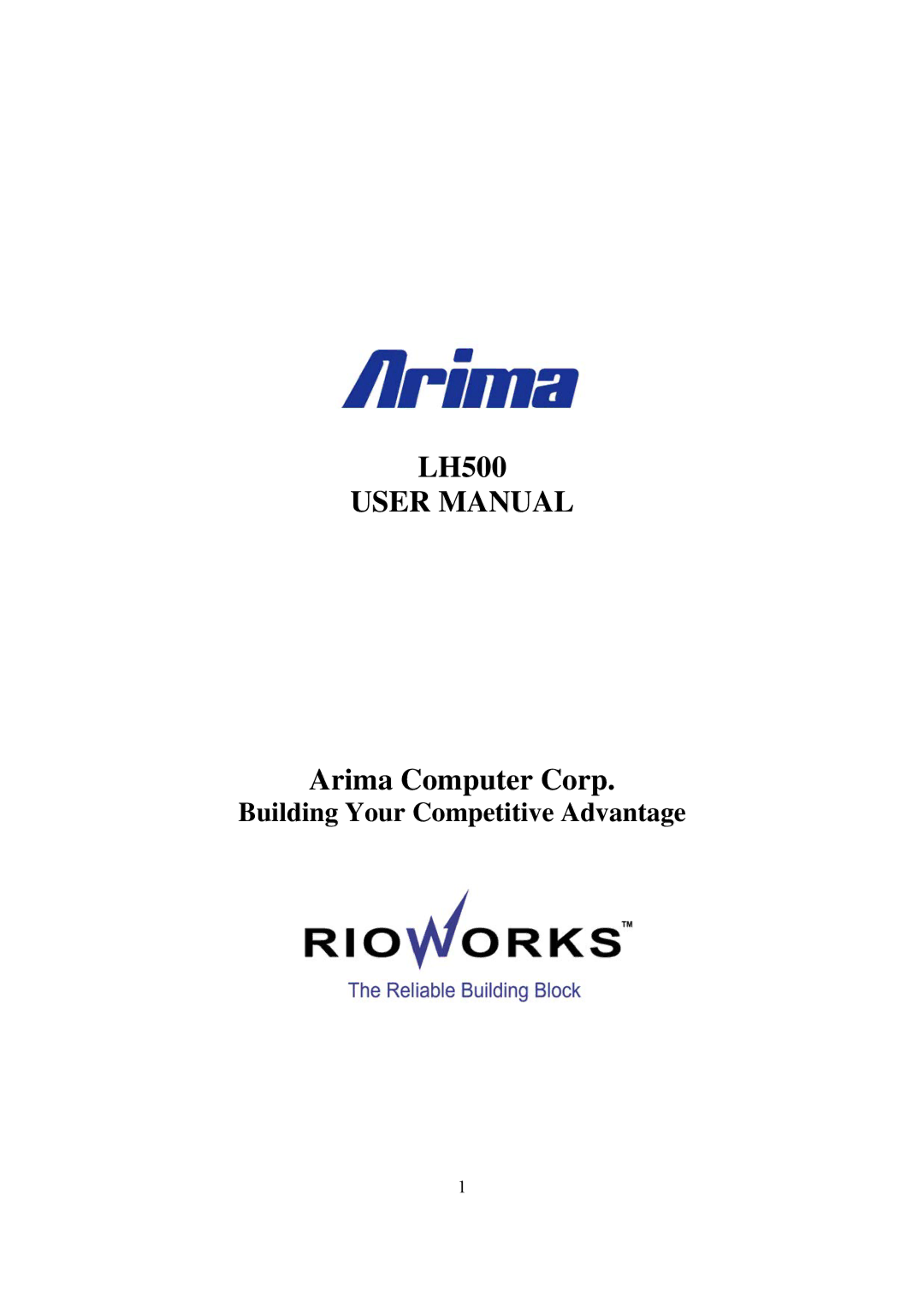 Intel user manual LH500 Arima Computer Corp 