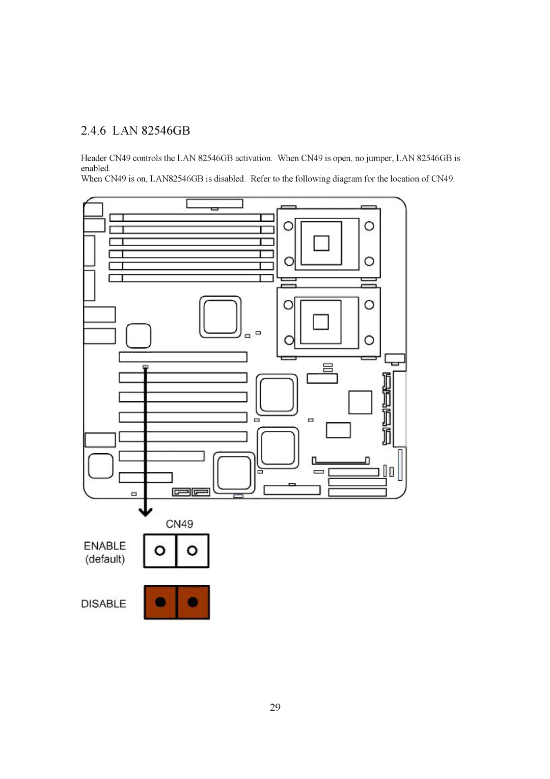 Intel LH500 user manual LAN 82546GB 