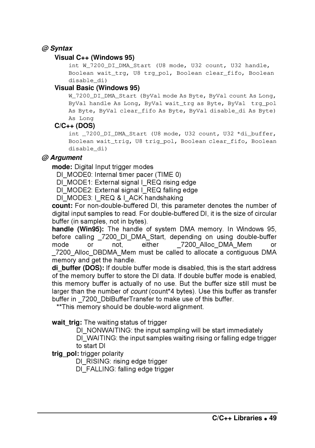 Intel LPCI-7200S manual ++ Dos 