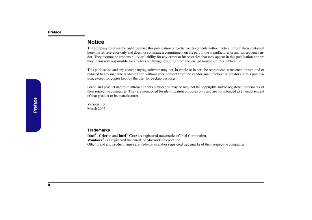 Intel LV22C Series, LV19C Series, LV19N Series, LV22N Series manual Trademarks 