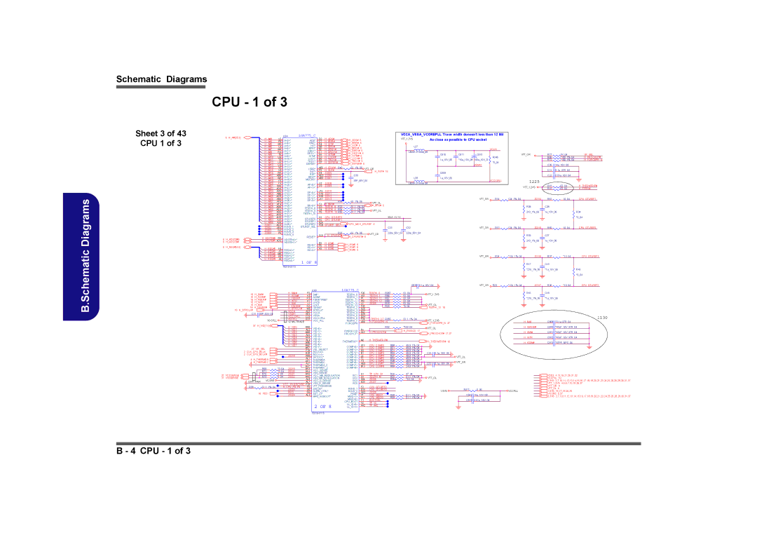 Intel LV19N Series, LV19C Series, LV22N Series, LV22C Series manual Sheet 3 CPU 1 