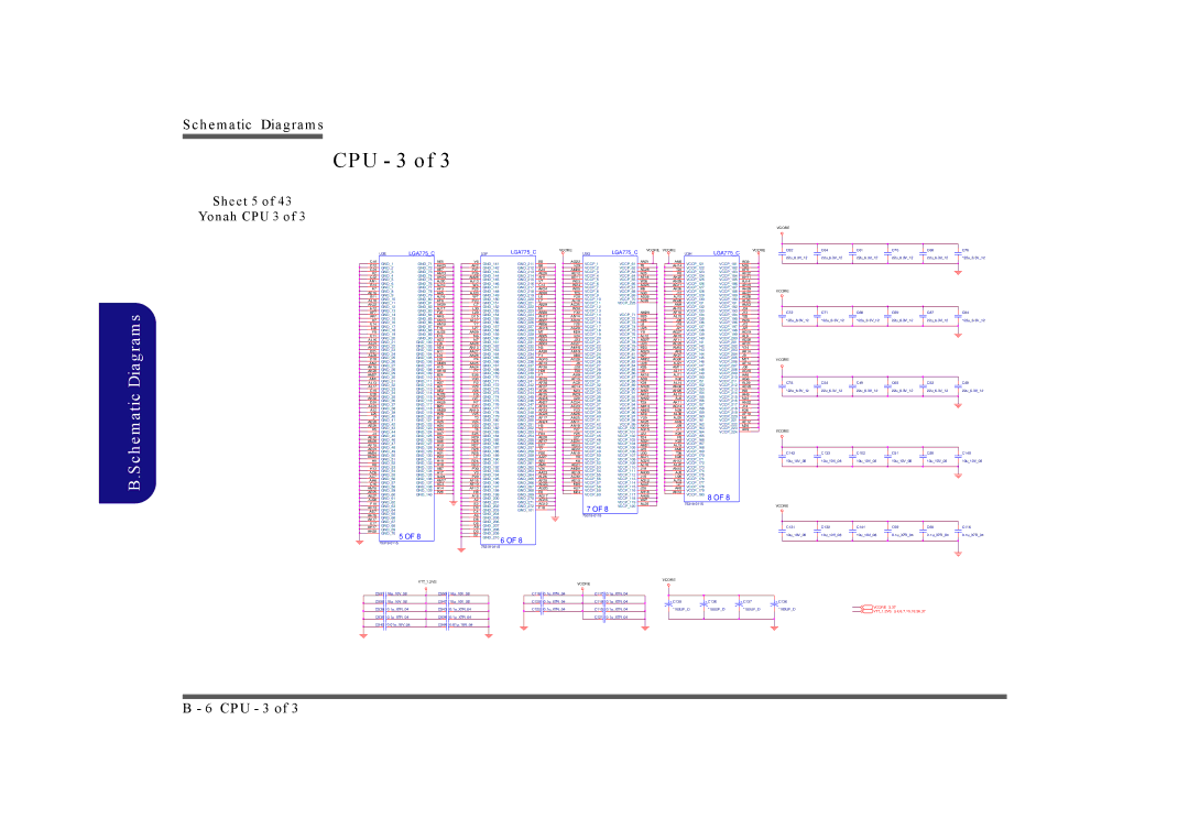 Intel LV22C Series, LV19C Series, LV19N Series, LV22N Series manual Sheet 5 Yonah CPU 3 