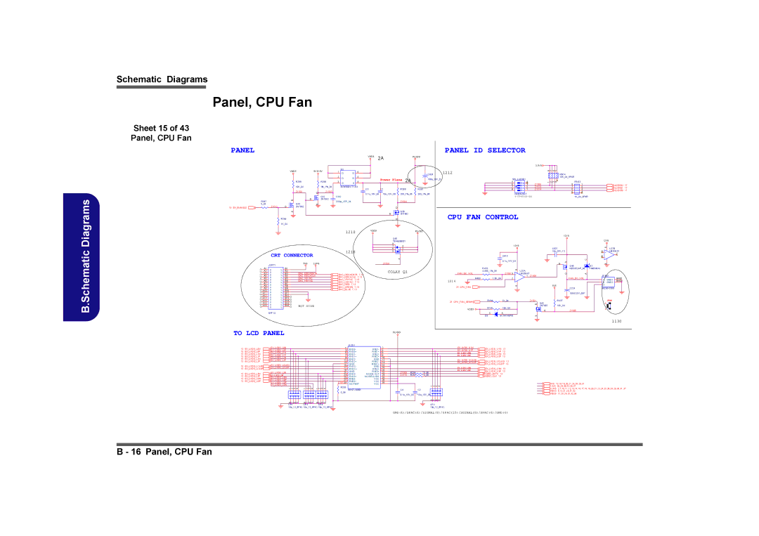 Intel LV19N Series, LV19C Series, LV22N Series, LV22C Series manual Sheet 15 Panel, CPU Fan 