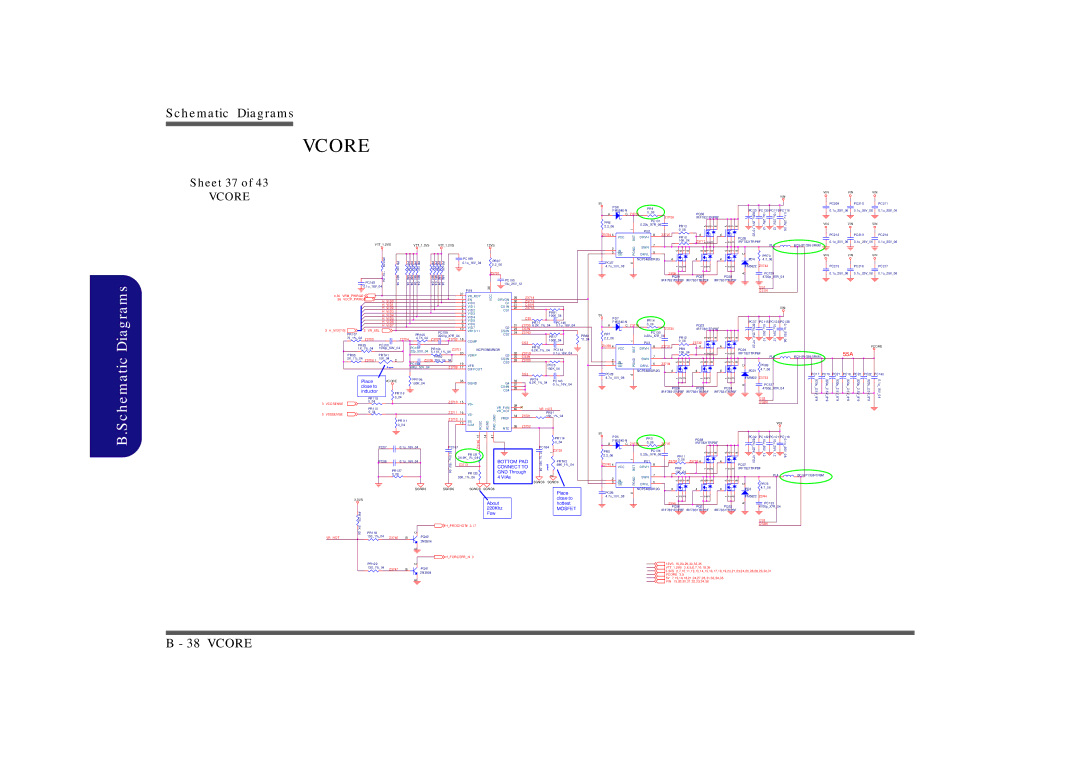 Intel LV22C Series, LV19C Series, LV19N Series, LV22N Series manual Vcore, Sheet 37 