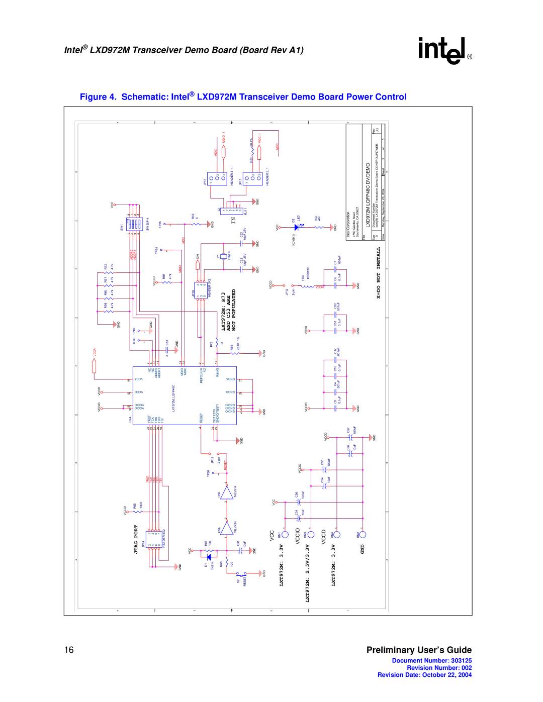 Intel LXD972M manual Intel 