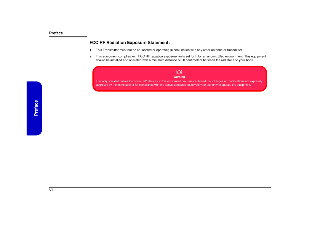 Intel M570TU manual FCC RF Radiation Exposure Statement, Preface 