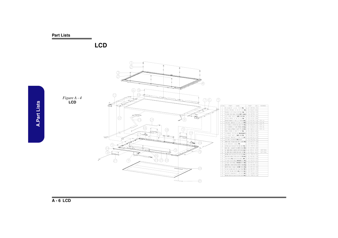 Intel M570TU manual Lcd 