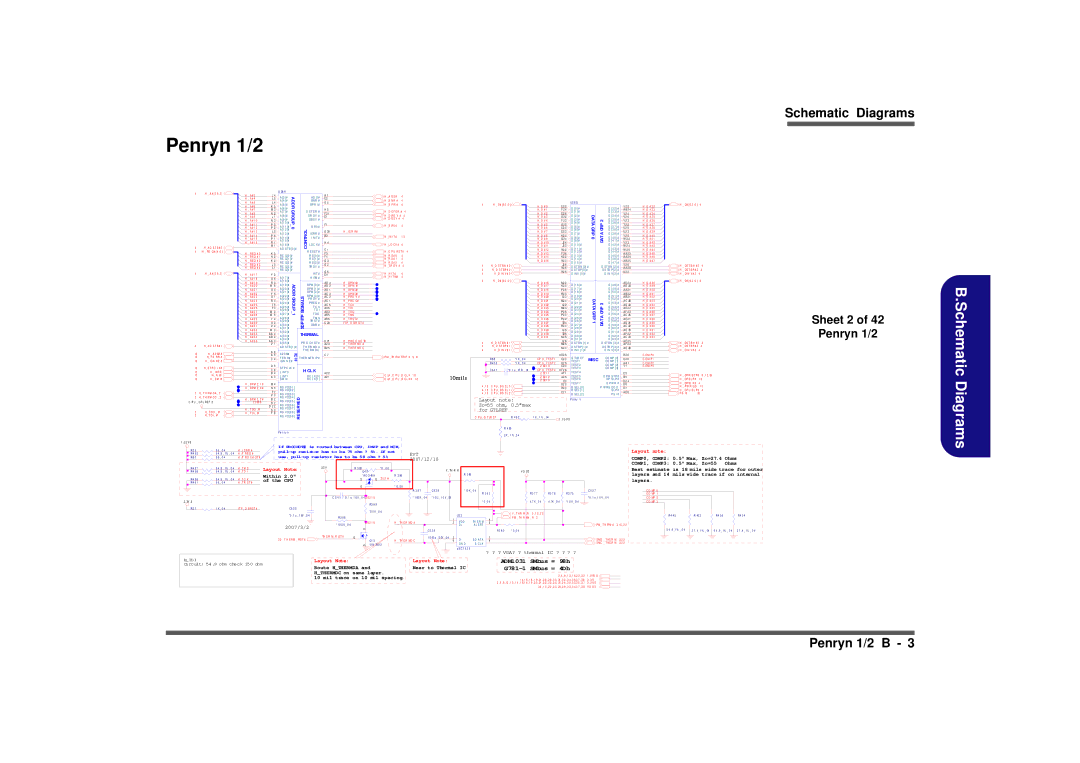 Intel M570TU manual Sheet 2 Penryn 1/2, TH E R MD a, Th E R Md C 