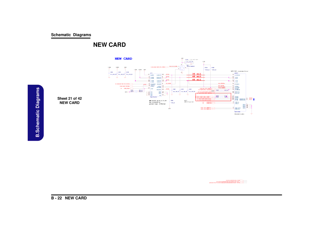 Intel M570TU manual NEW Card, Sheet 21 