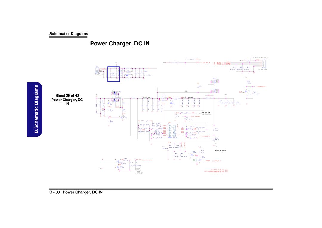 Intel M570TU manual Sheet 29 Power Charger, DC, T Co N, I N, E F 