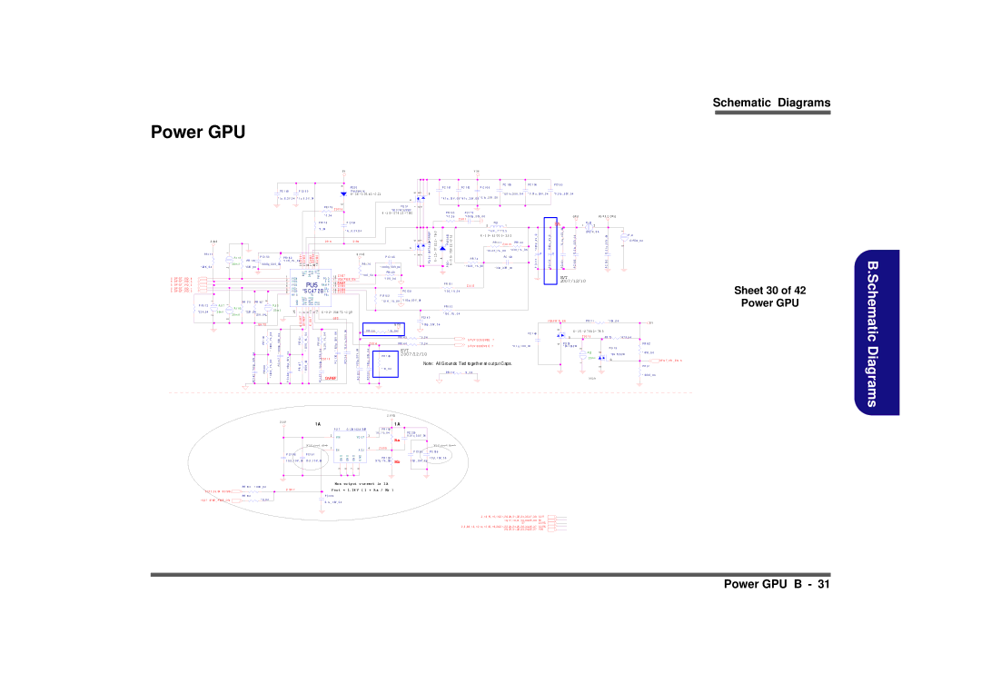 Intel M570TU manual Sheet 30 Power GPU, Ra M P, Gs S, Gh Y S 