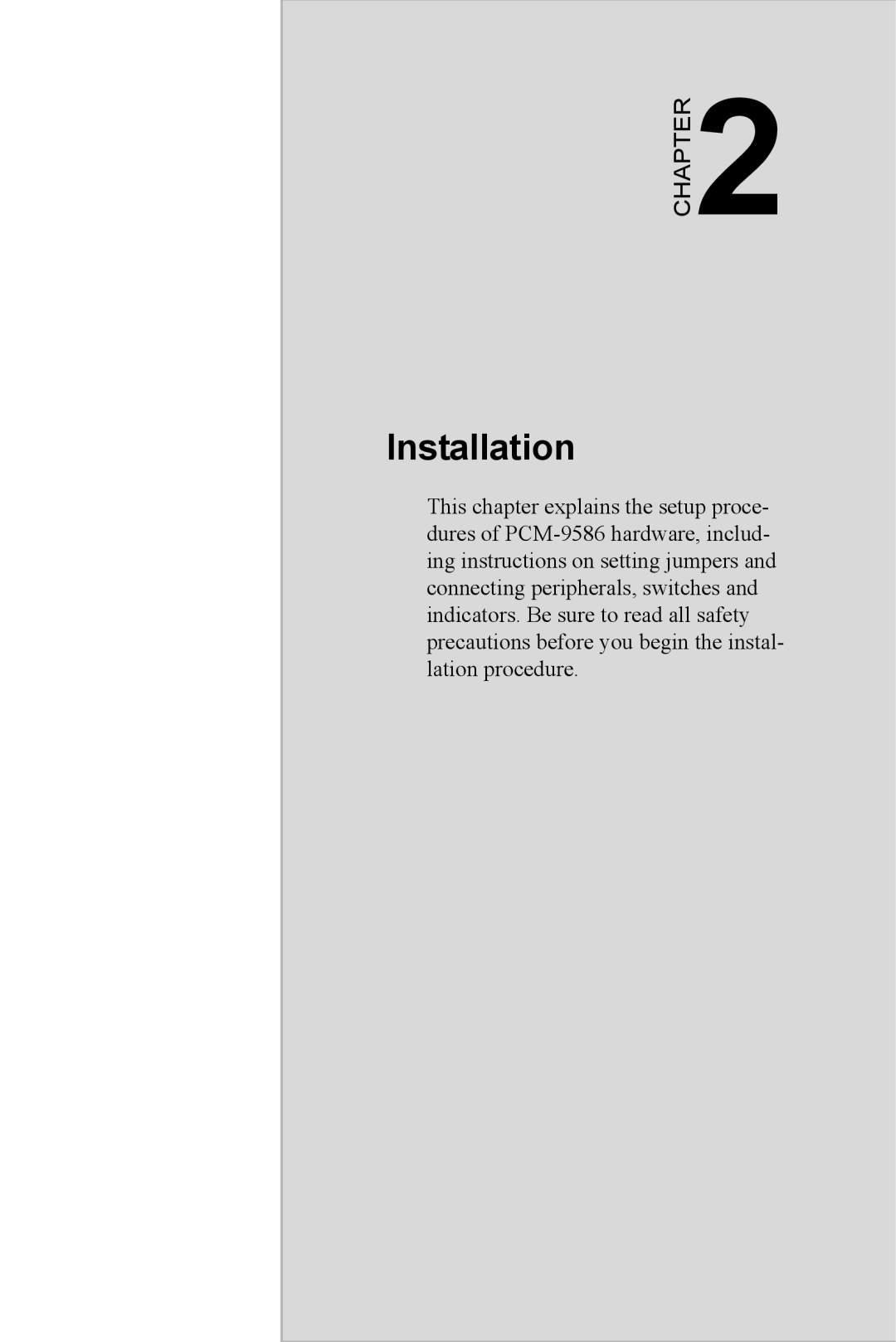 Intel M600 user manual Installation 