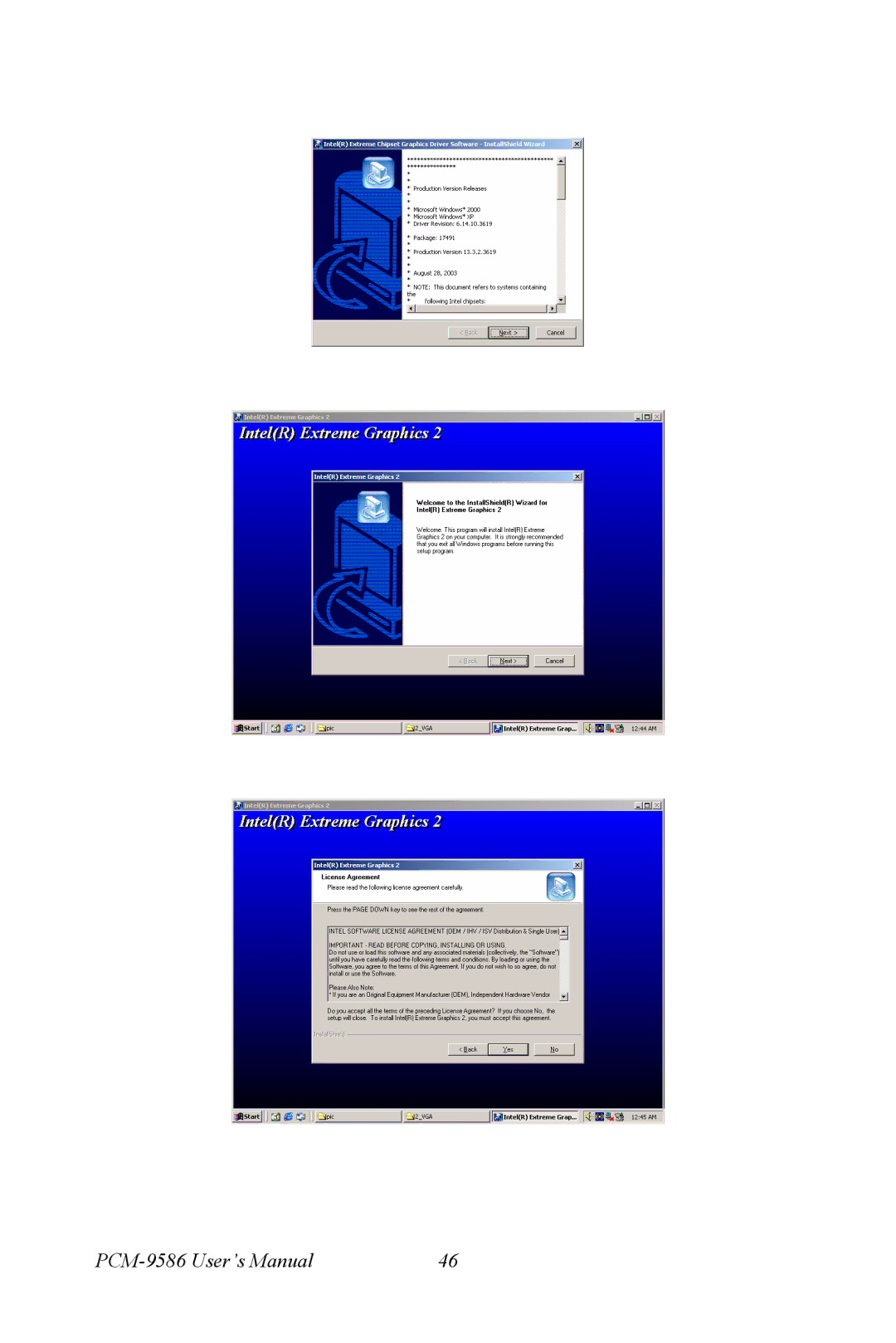 Intel M600 user manual PCM-9586 User’s Manual 