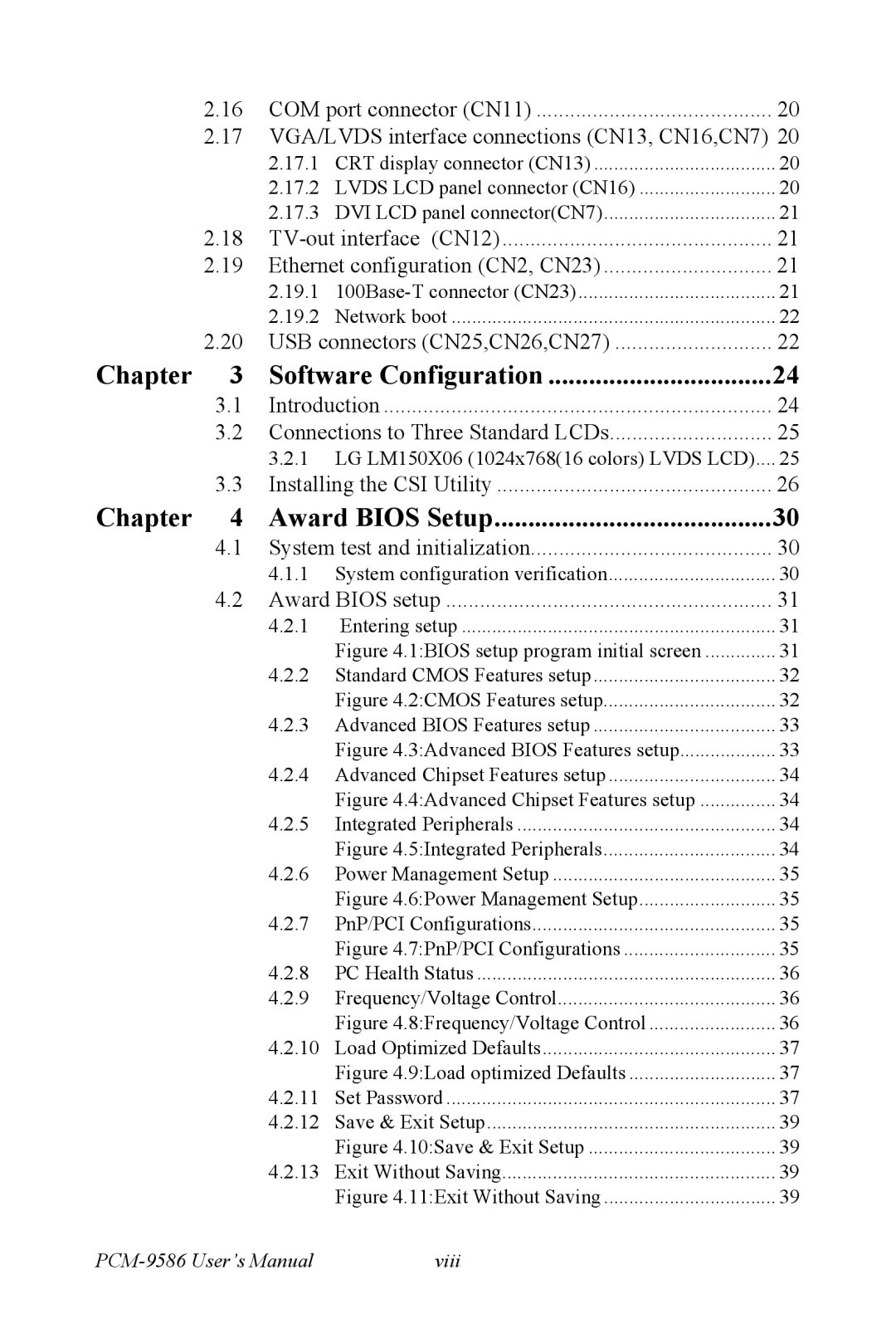 Intel M600 user manual Chapter Software Configuration 