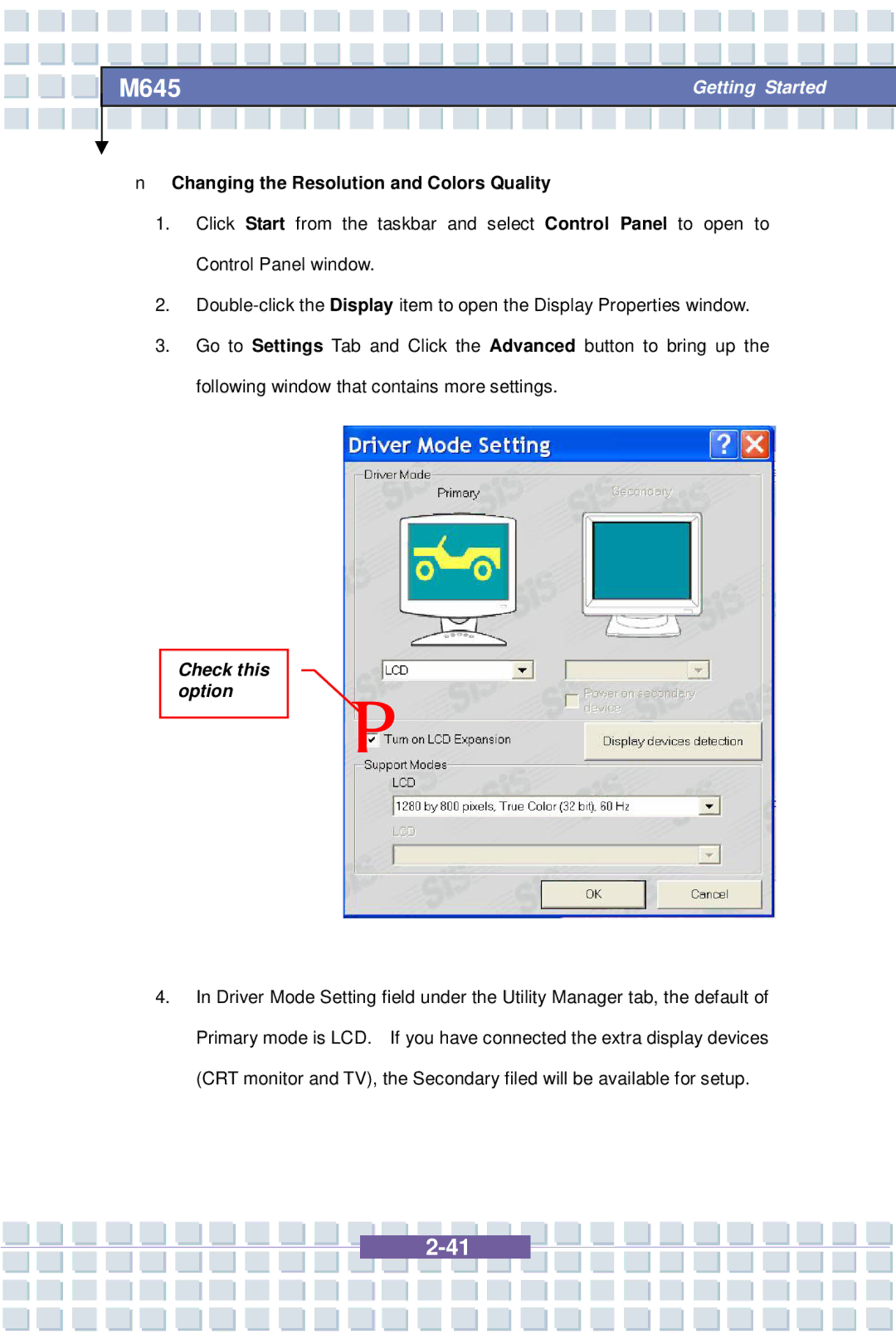 Intel MS-1032, M645 Preface, G52-B1032X1 manual Check this option 