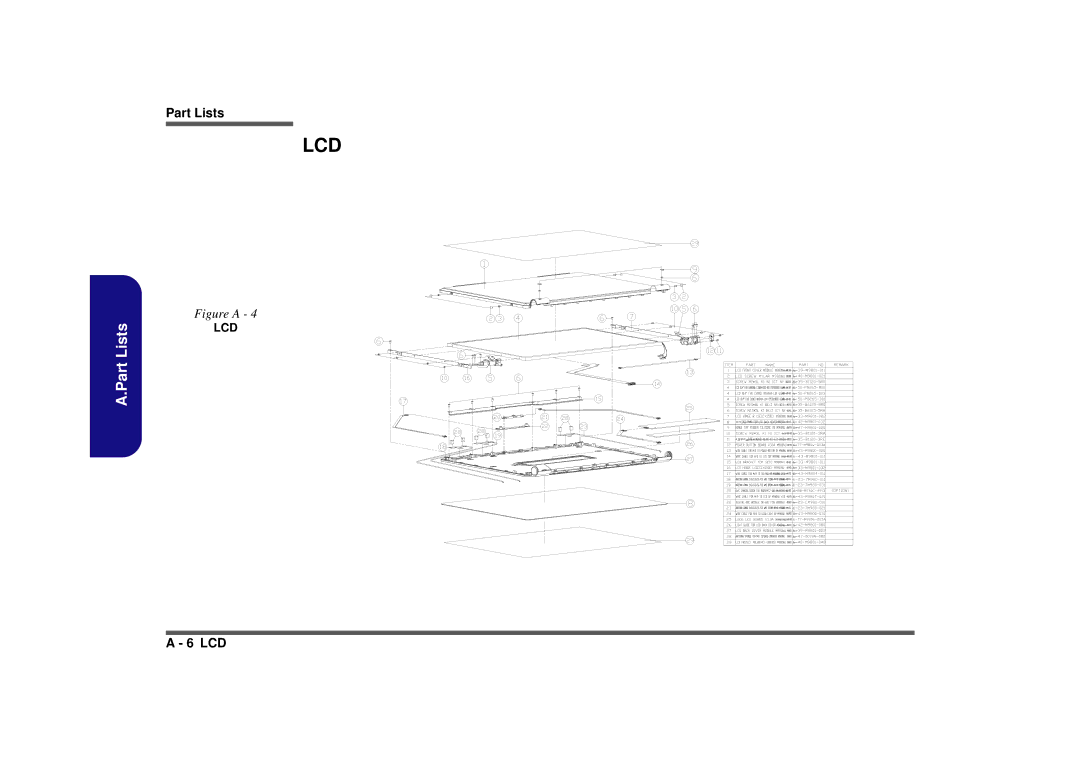 Intel M980NU manual Lcd 