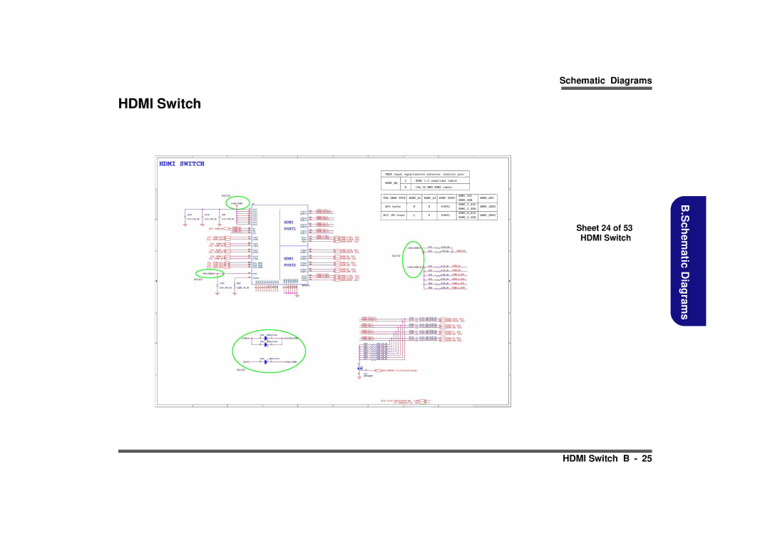 Intel M980NU manual Sheet 24 Hdmi Switch 