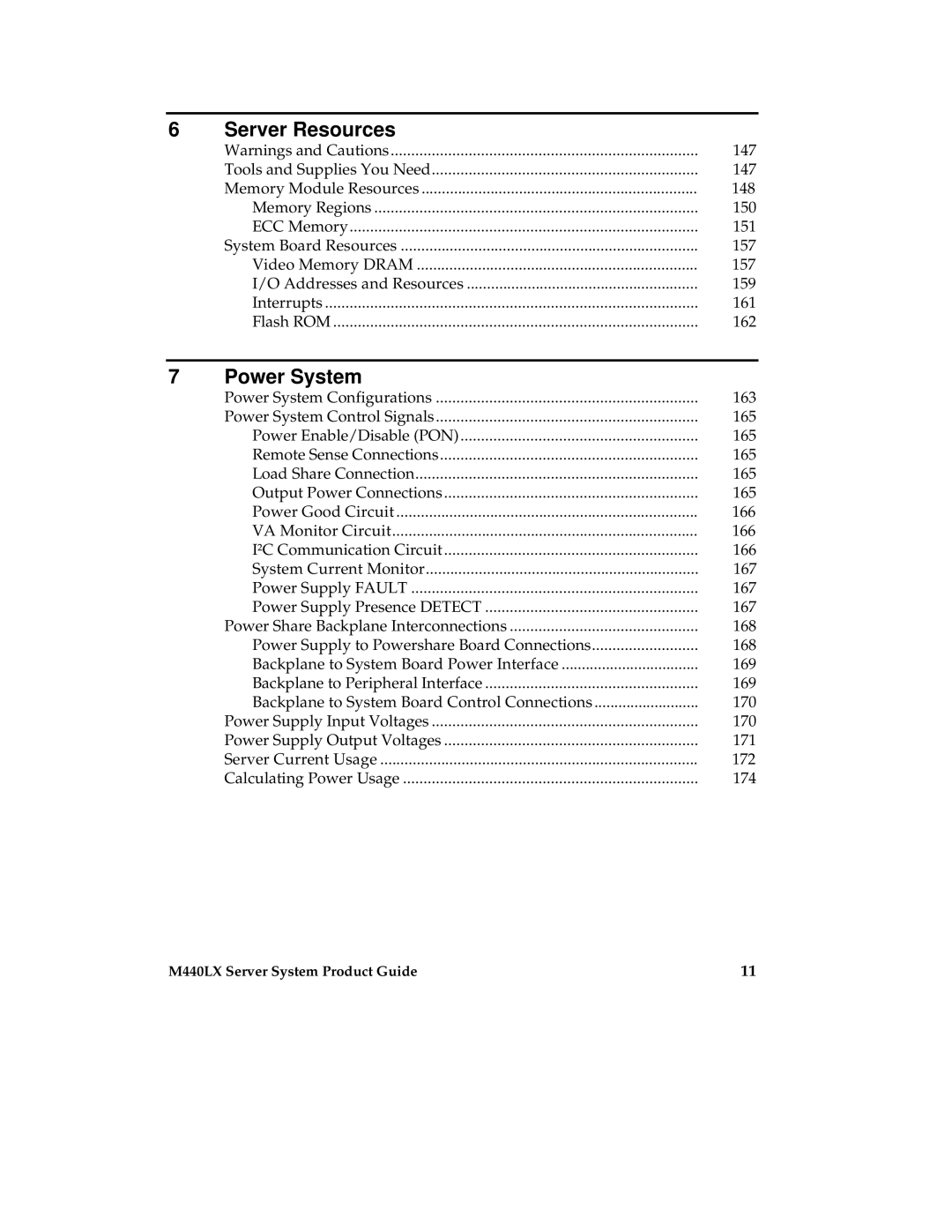 Intel MB440LX manual Server Resources, Power System 