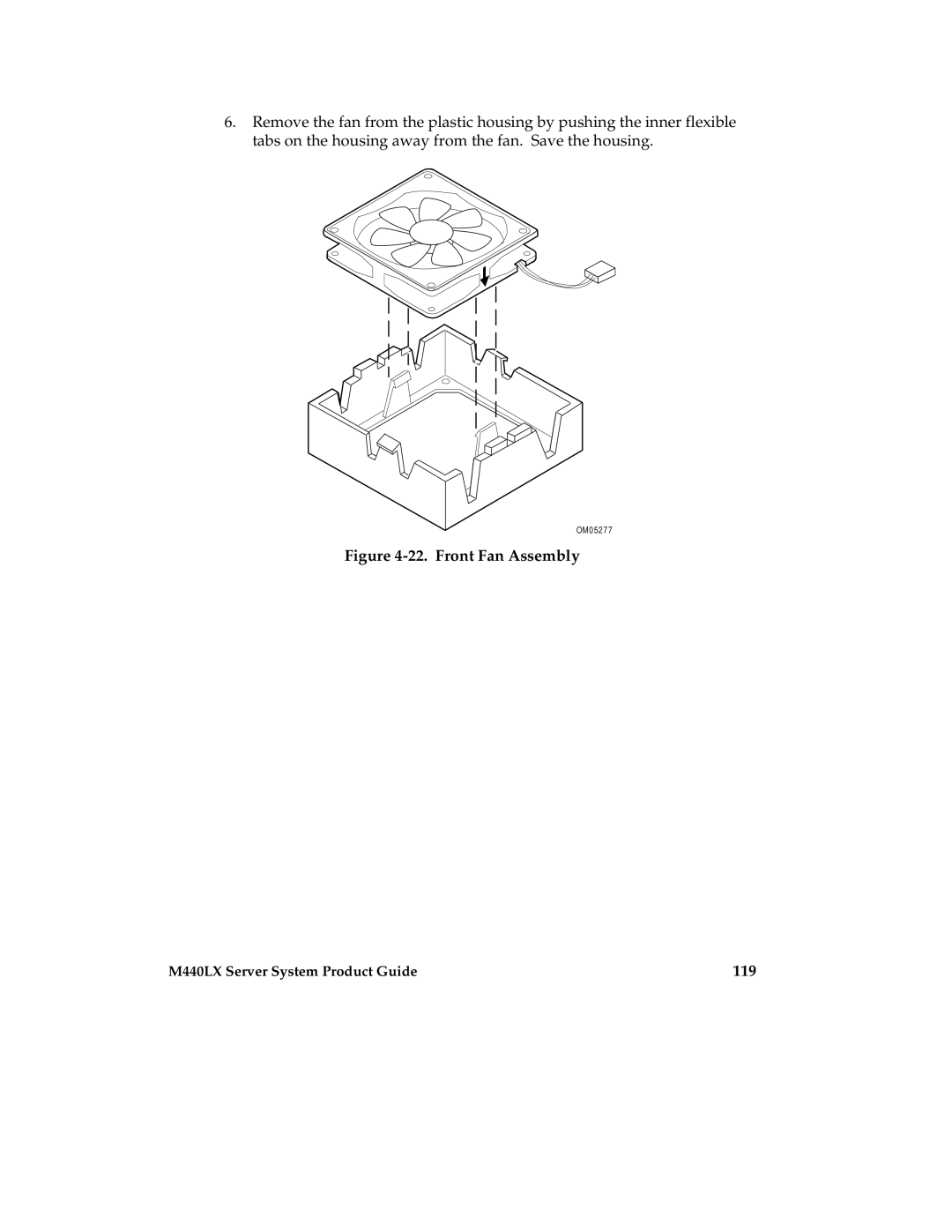 Intel MB440LX manual Front Fan Assembly, 119 