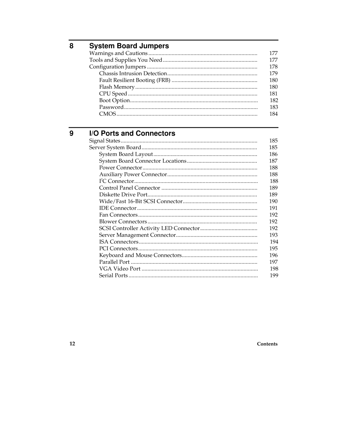 Intel MB440LX manual System Board Jumpers, Ports and Connectors 