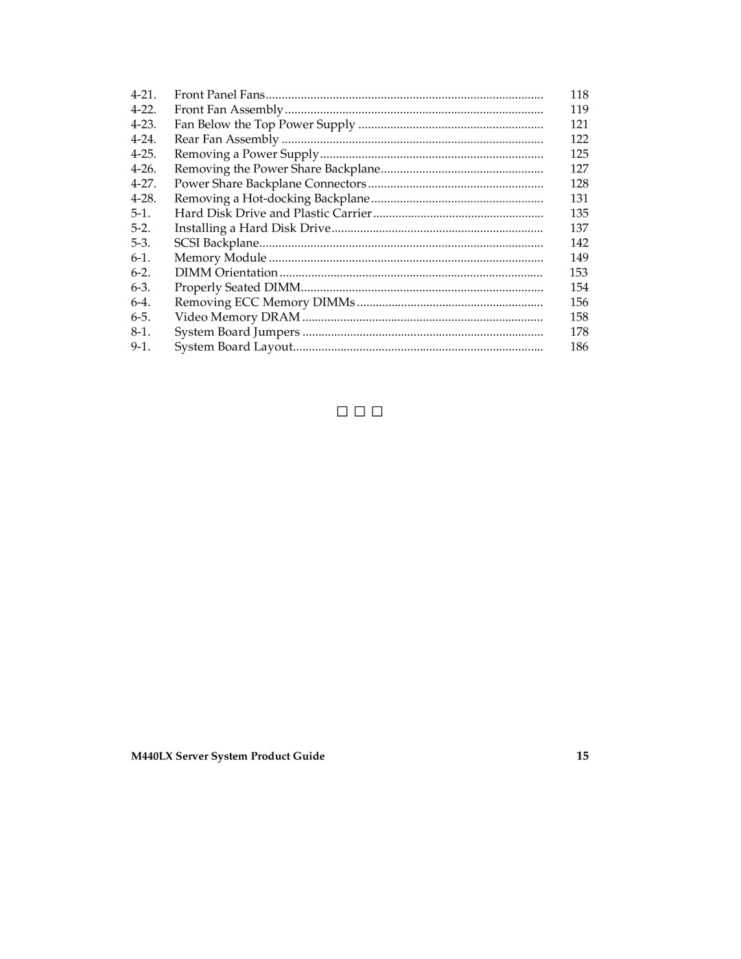 Intel MB440LX manual M440LX Server System Product Guide 