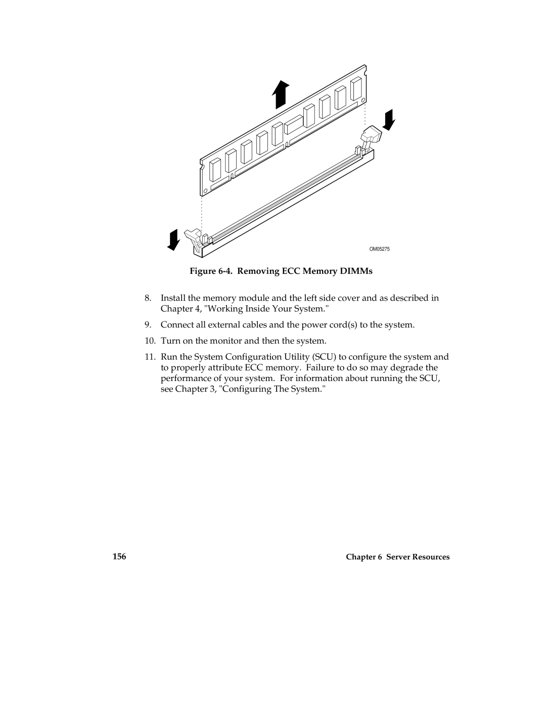 Intel MB440LX manual Removing ECC Memory DIMMs 