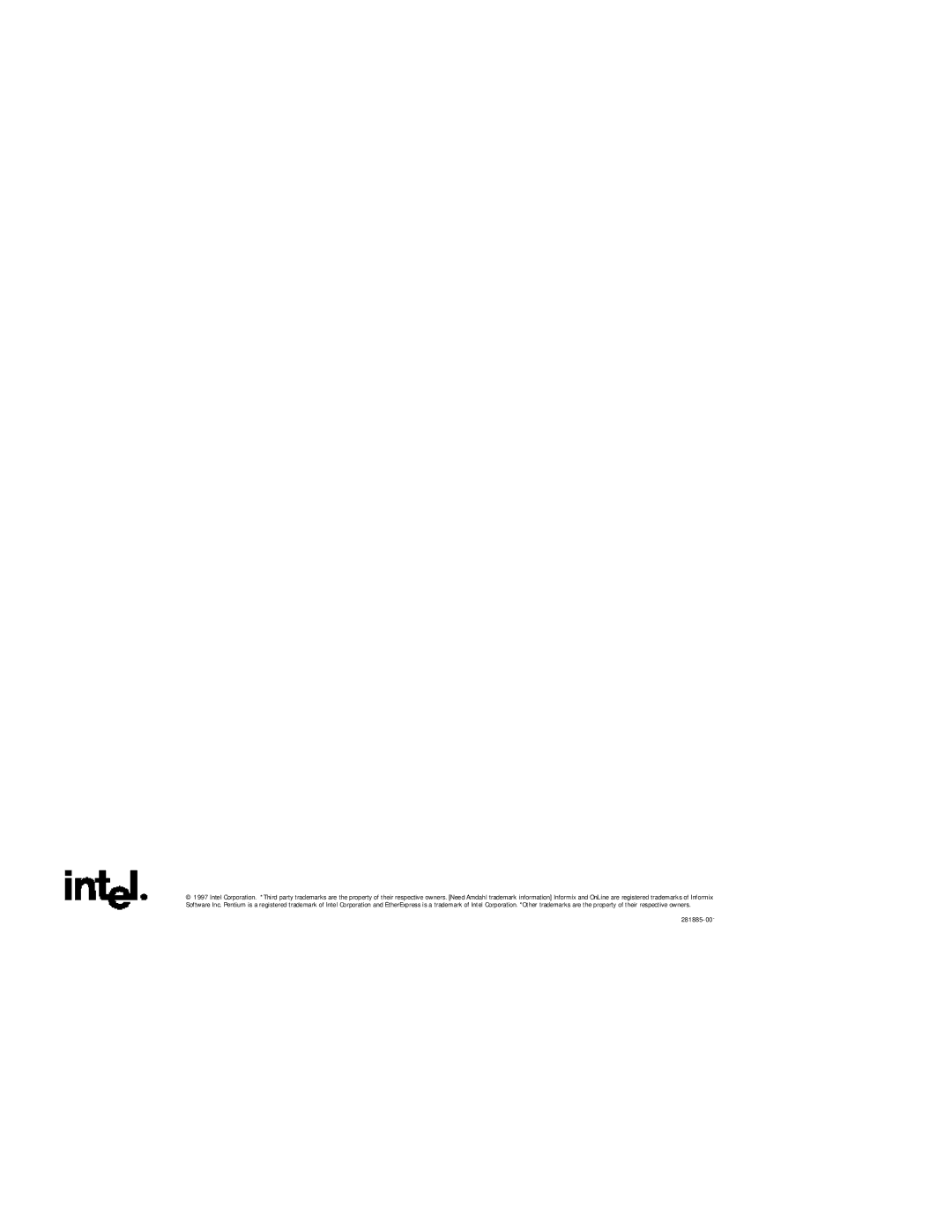 Intel MB440LX manual 281885-001 