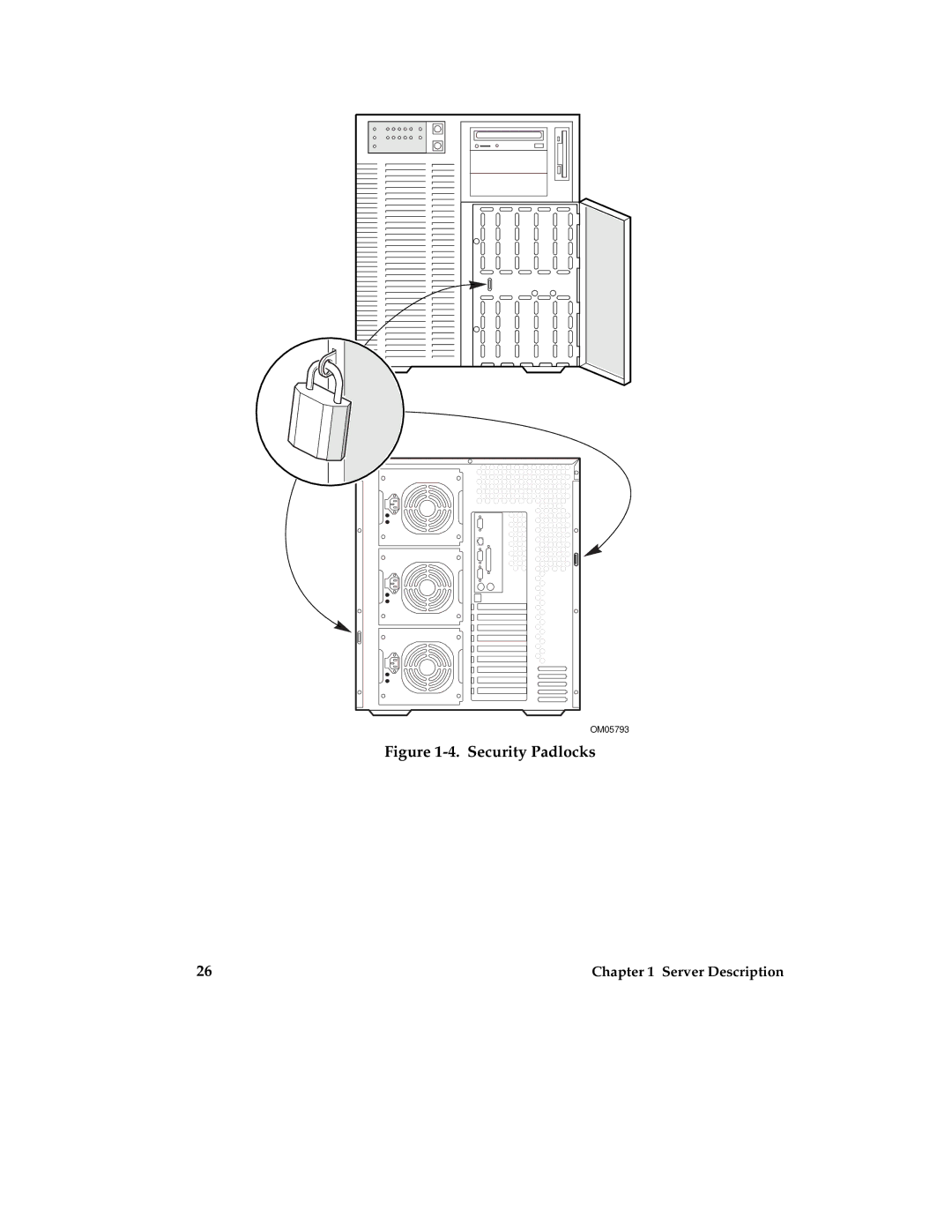 Intel MB440LX manual Security Padlocks 